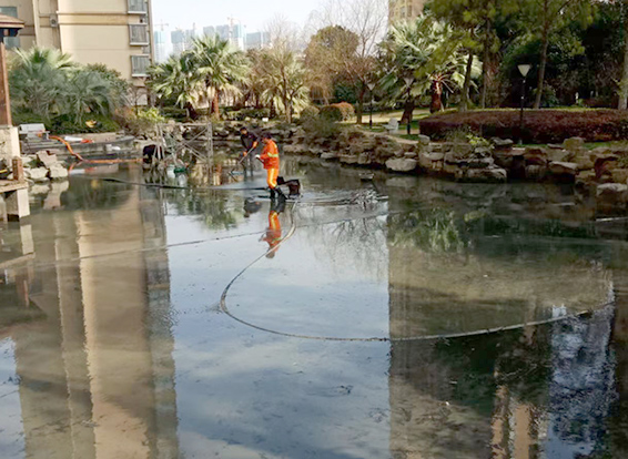 商丘景观池淤泥清理